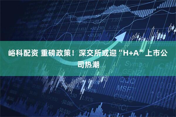峪科配资 重磅政策！深交所或迎“H+A”上市公司热潮