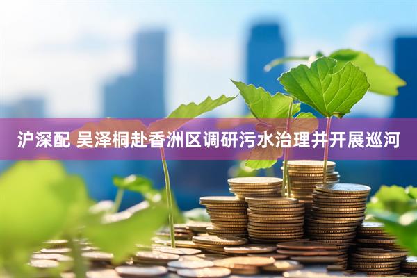 沪深配 吴泽桐赴香洲区调研污水治理并开展巡河