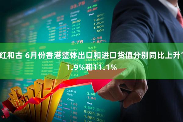 红和古 6月份香港整体出口和进口货值分别同比上升11.9%和11.1%